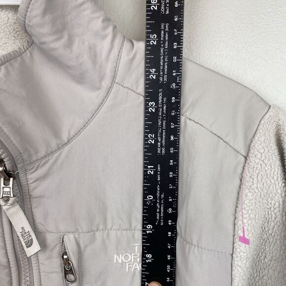 North Face Jacket Women's m gray Denali fleece spring light warm polartec - Picture 8 of 9